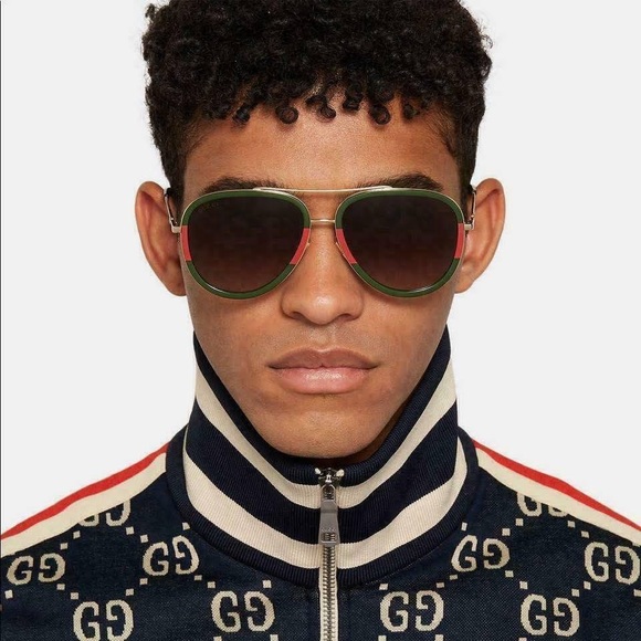 New! Authentic Gucci Aviator Sunglasses - Picture 5 of 13